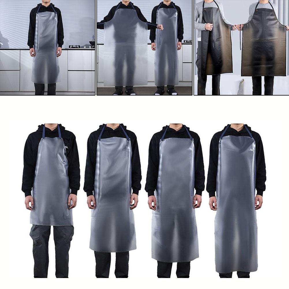 Housework Clean PVC Apron Kitchen Baking Cooking Anti-Oil