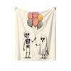 Halloween Flannel Throw Blanket Printed 130 150 cm for Couch Sofa Bed