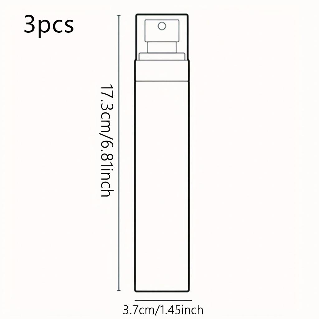1 Stk/3 Stk/5 Stk-Parfümflasche Zylindrische Sprühflasche Leere tragbare ätherische Ölflasche Kosmetikprobenverpackung