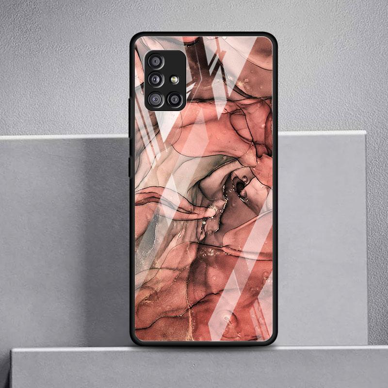 

Роскошный стеклянный чехол с мраморным узором для Samsung Galaxy A52 A71 A50 A51 A70 A21s A31 A72 A10 A12 A30 A22 5G, чехол для телефона Samsung A53 5G