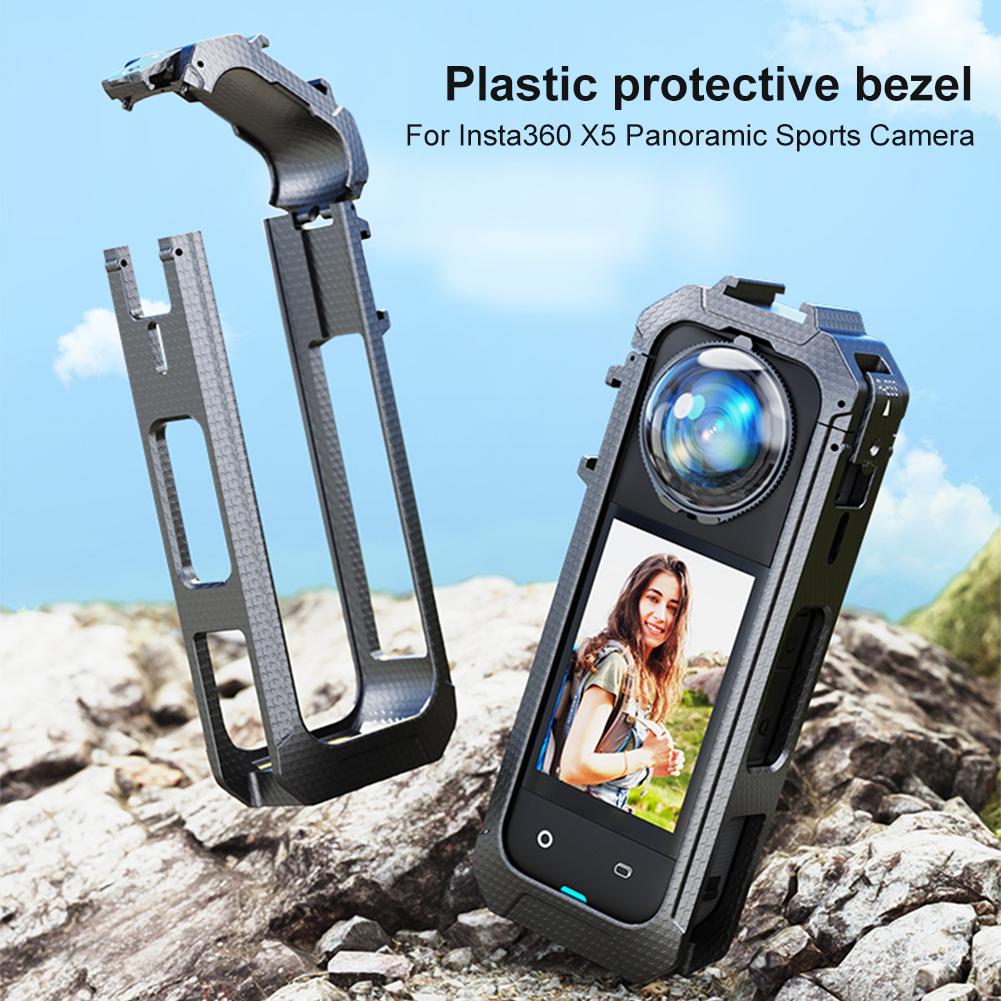 PC Protective Frame Magnetic Quick Release Interface Protective Case Action Camera Frame for Insta360 X5 Camera Accessories
