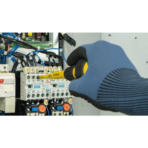 TSUNODA Insulated Screwdriver, Slim Shaft, 2x100mm, SZD-P2100