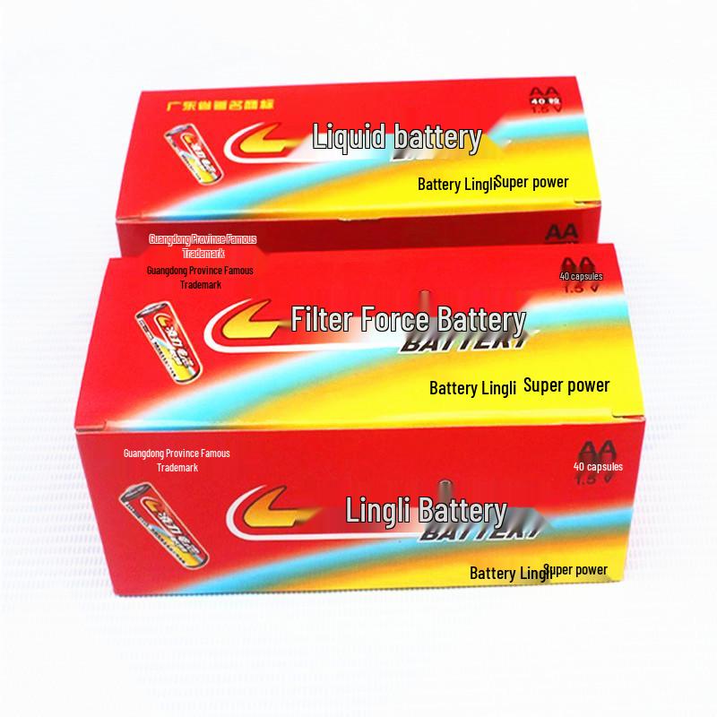 1.5V Super High Power Lingli Carbon Batteries, 40-Pack (Compatible with Toys, Clocks, TV & AC Remotes)