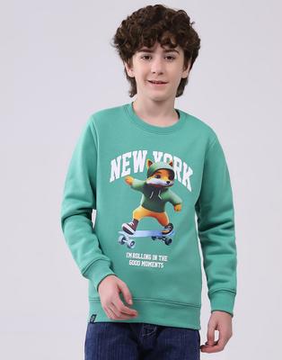 Boys Round Neck Full Sleeve Sweatshirt