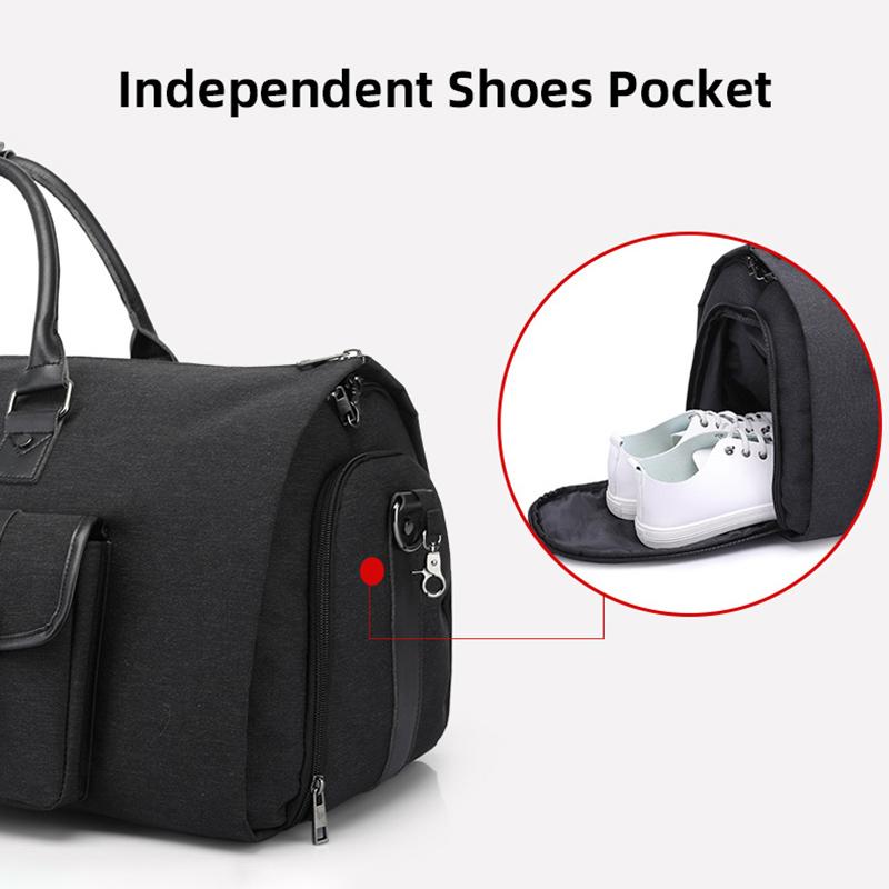 Men's Hand Luggage Bag Sport Travel Bags Large Capacity Garment Handbag Folding Business Shoulder Bags Shoes Compartment