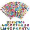 6/12/24pcs Cartoon Bubble Stickers (Letter Design) Self-adhesive & Easy to Stick for Laptop/Luggage Decoration Student Rewards