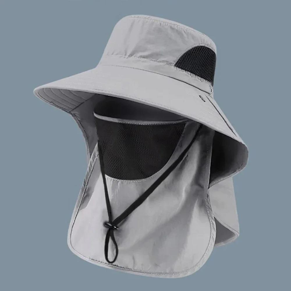 Adjustable Summer Sun Hat Uv Protection Outdoor Hunting Fishing Cap Unisex For Hiking Camping Casual Fishing Travel Accessory