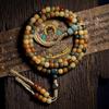 Natural Yinpi White Jade Bodhi Root Buddha Beads108Men's Bracelet and Women's Multi-bead Bracelet