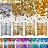 4 Stück/Set Konfetti Goldfolien-Blattflocken Bastelpapier Für Wachssiegelherstellung HochzeitsEinladungsUmschlagDekoration Kerzenherstellung
