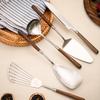 Zuozhixun Walnut Handle Stainless Steel Serving Ladle