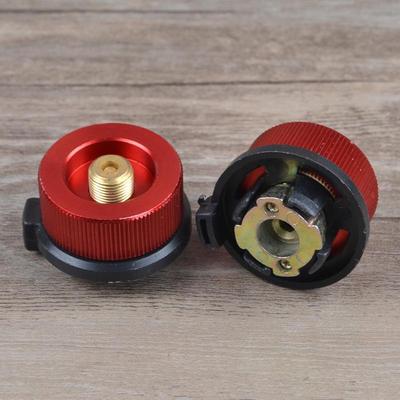 Adattatore per bombola di gas da campeggio rotonda - Chiusura automatica, Convertitore per bruciatore lungo