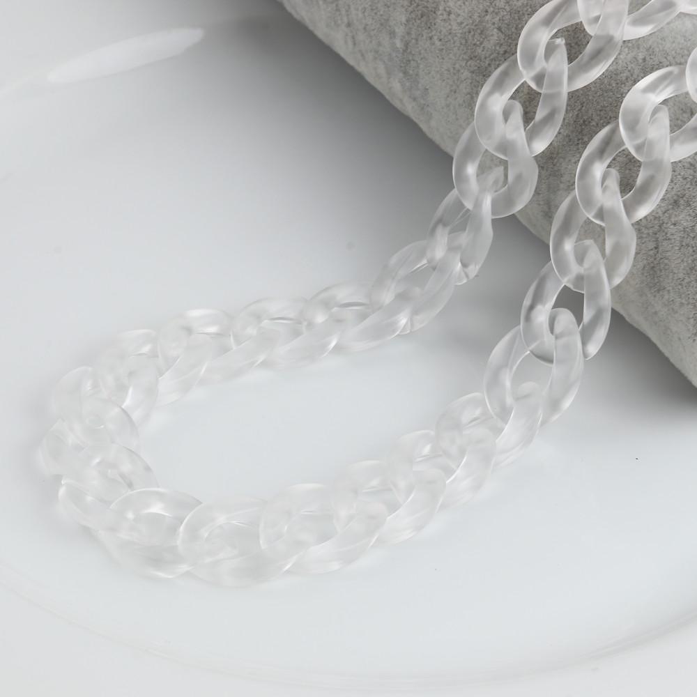 Cadena de Gafas Acrílica Mate de Moda para Mujer Cordón Soporte Cadena para Gafas de Lectura Cadena para Colgar Gafas en el Cuello Correa Cuerda