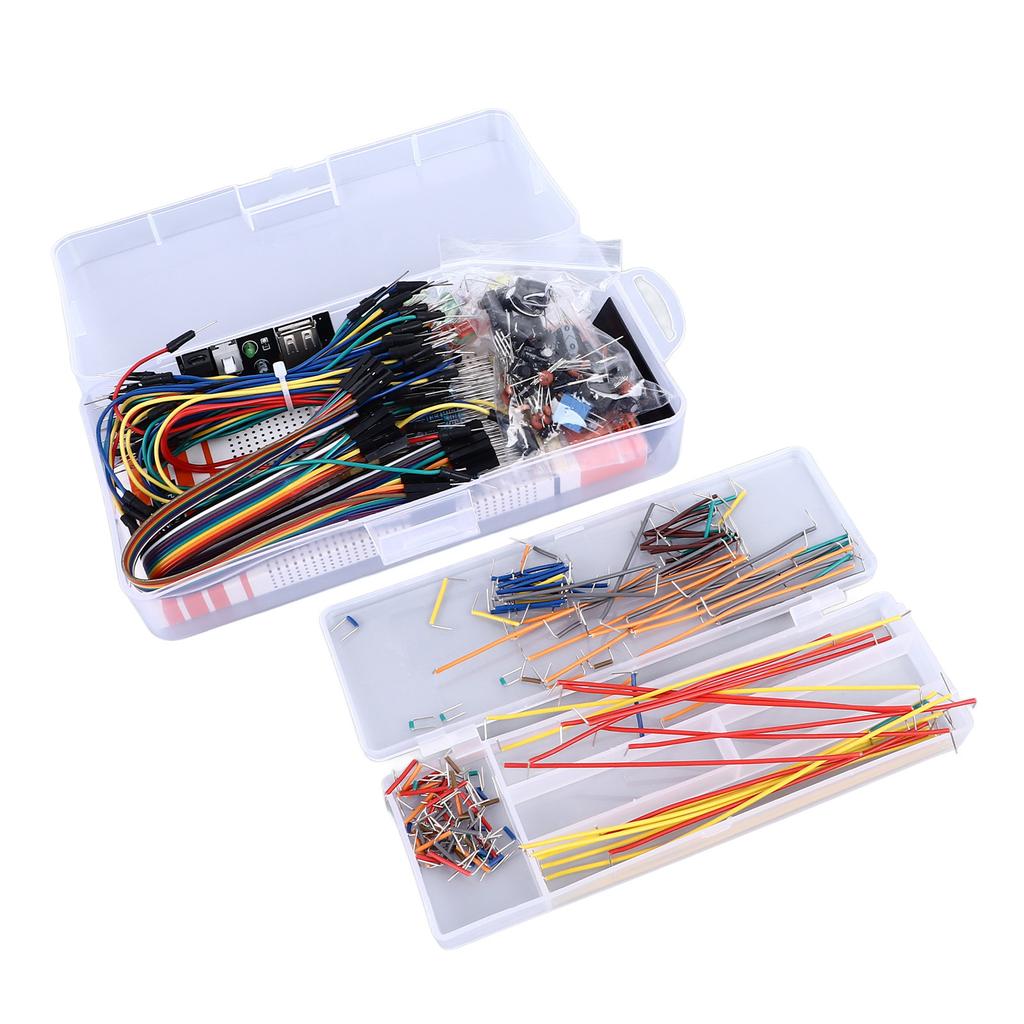 830 Steckpunkte Breadboard mit Stromversorgungsmodul DIY Schaltung Jumperkabel Elektronikbausatz