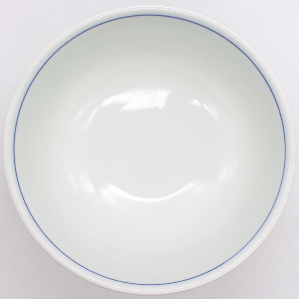 Saikaitoki Hasami Ware Takayama Kiln Leichte Reisschüssel Schüssel Schale Durchmesser ca.. 16,5 cm, Netzmuster, mikrowellen- und spülmaschinenfest, hergestellt in Japan, 20966