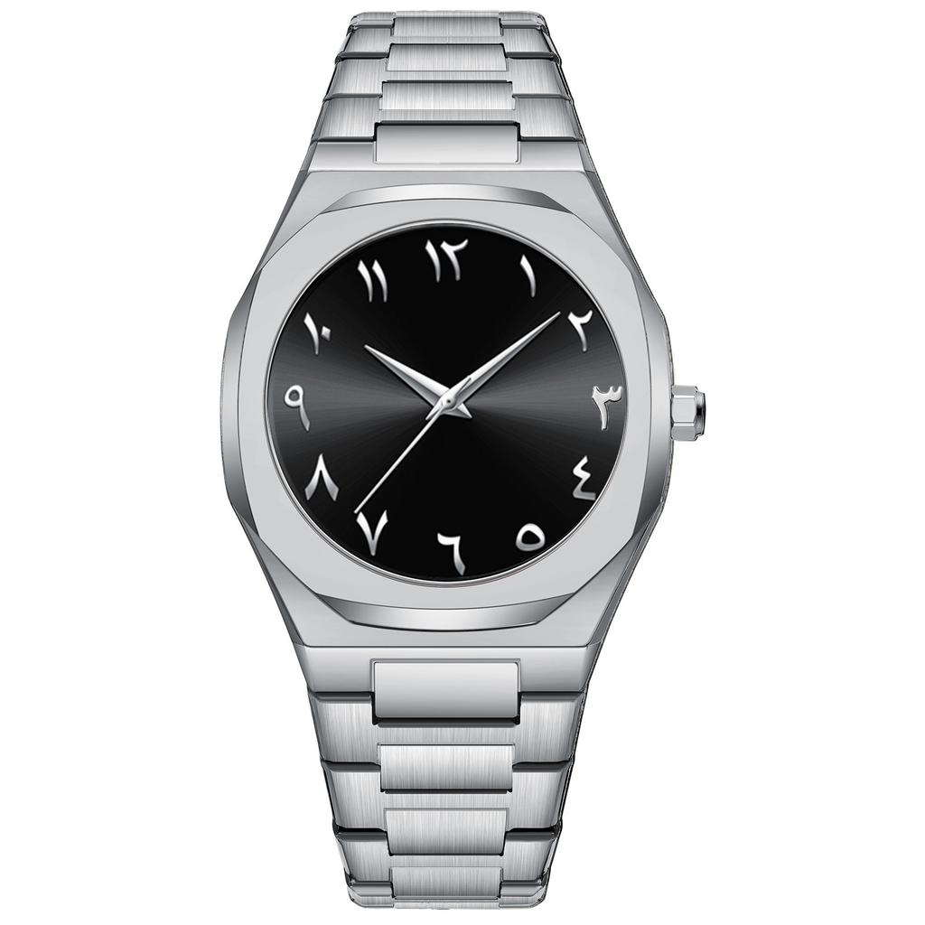 2025 Top Brand Black Men Quartz Watches for Male Clock Luxury Stainless Steel Band Fashion Men Wrist Watches Dropshipping