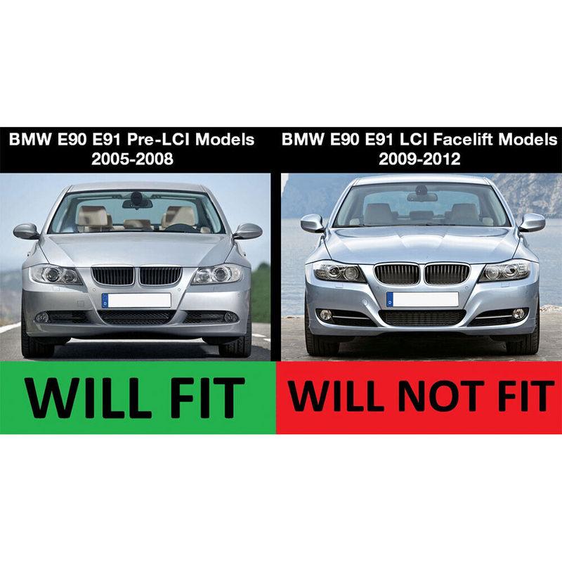 For 2005 2006 2007 BMW E90 E91 328i 335i Pre-LCI LHD Car Replacement Rearview Side Mirror Cover Wing Cap Door Housing Shell Trim