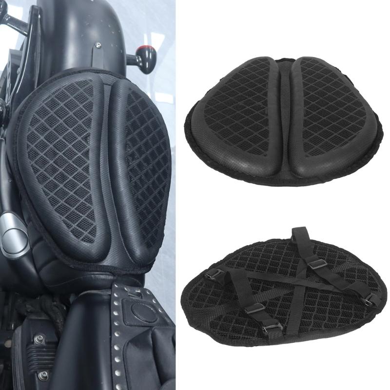 3D Honeycomb Motorcycle Gel Seat Cushion with Cooling Technology Suitable for Long Distance Riding & Hot Weather Comfort