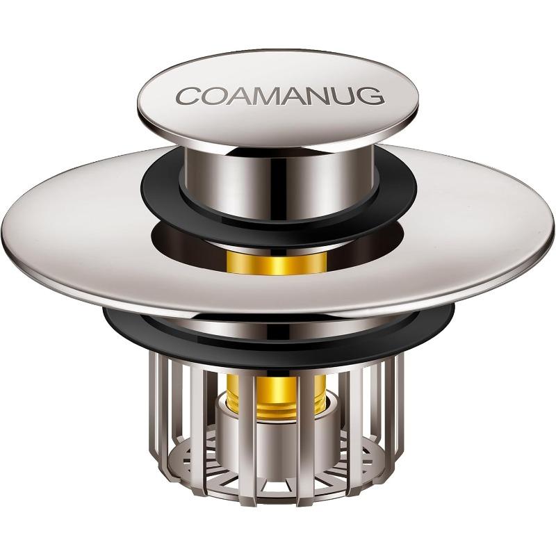 Bath Plugs | Shower Drain Hair Filters, Bounce Tub Plugs with Screen | Bathroom Drain Plugs