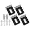 4 Sets Wall Mount Mirror Clips with Screws Heavy Duty Bracket Clips for Mirrors Picture Frames and Glass Items
