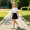 Mädchen Falten-Kurzrock mit integrierter Hose für Schule und Alltag