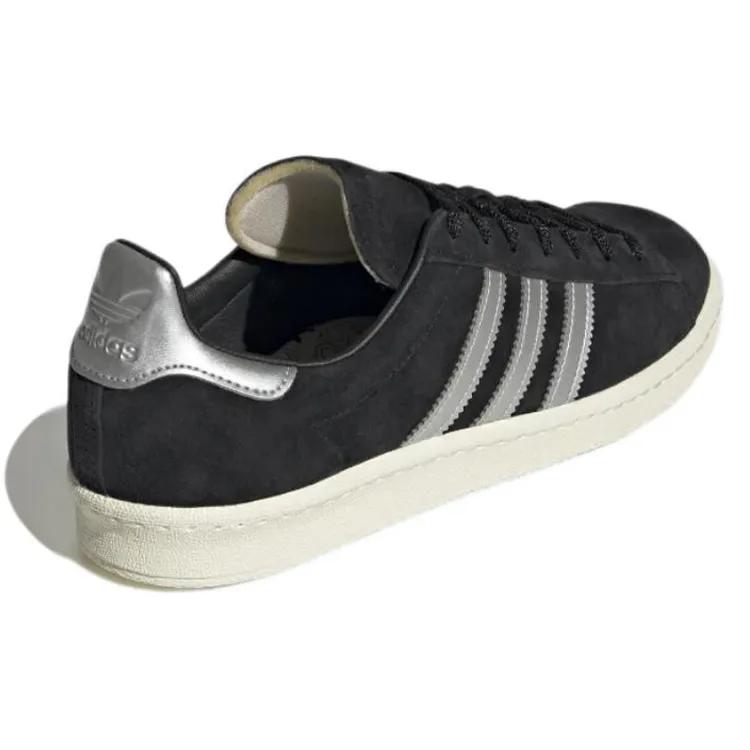 adidas Campus 'Black Metallic Silver' (Unisex) Core Black / Cloud White / Skate Shoes GX7330