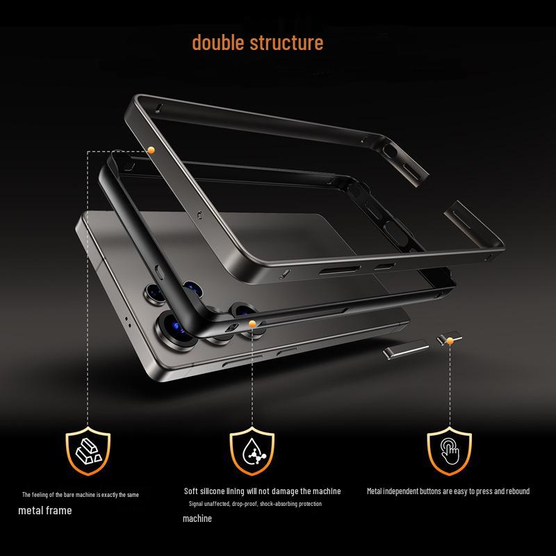 Samsung S26 Ultra Phone Case: Metal Frame, Silicone Corners, Heat Dissipation, Drop Protection.