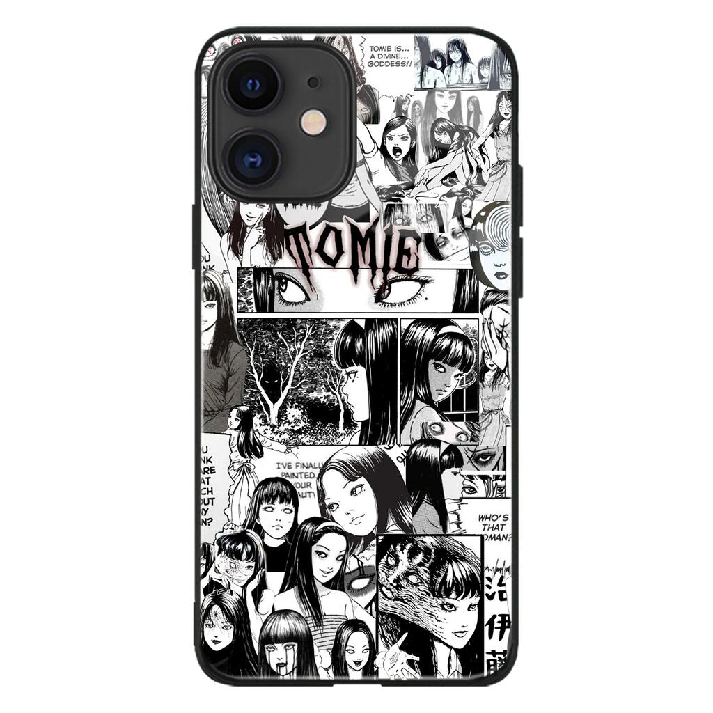 Lesklý skleněný kryt na telefon Junji Ito Tomie Kawakami Anime Manga pro iPhone SE 6s 7 8 Plus X Xr Xs 11 12 13 Mini Pro Max Samsung