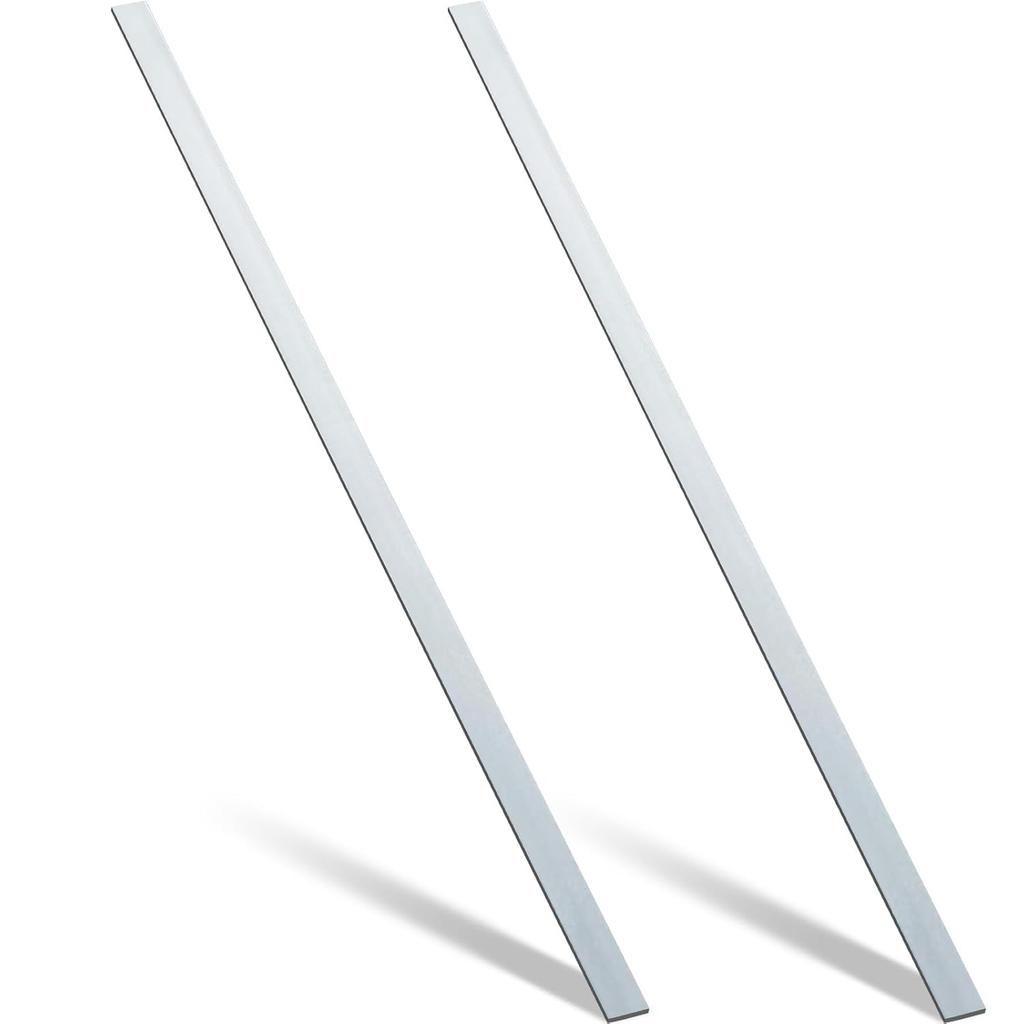1Pcs 304 Stainlesss Steel Flat Bar,Length 500mm ,Brushed Finishing Trim Strips Sheet for DIY Craft Making