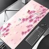 Cherry blossom mouse pad pastel pink desk mat cute sakura flowers xxl malaking Japanese gaming deskmat