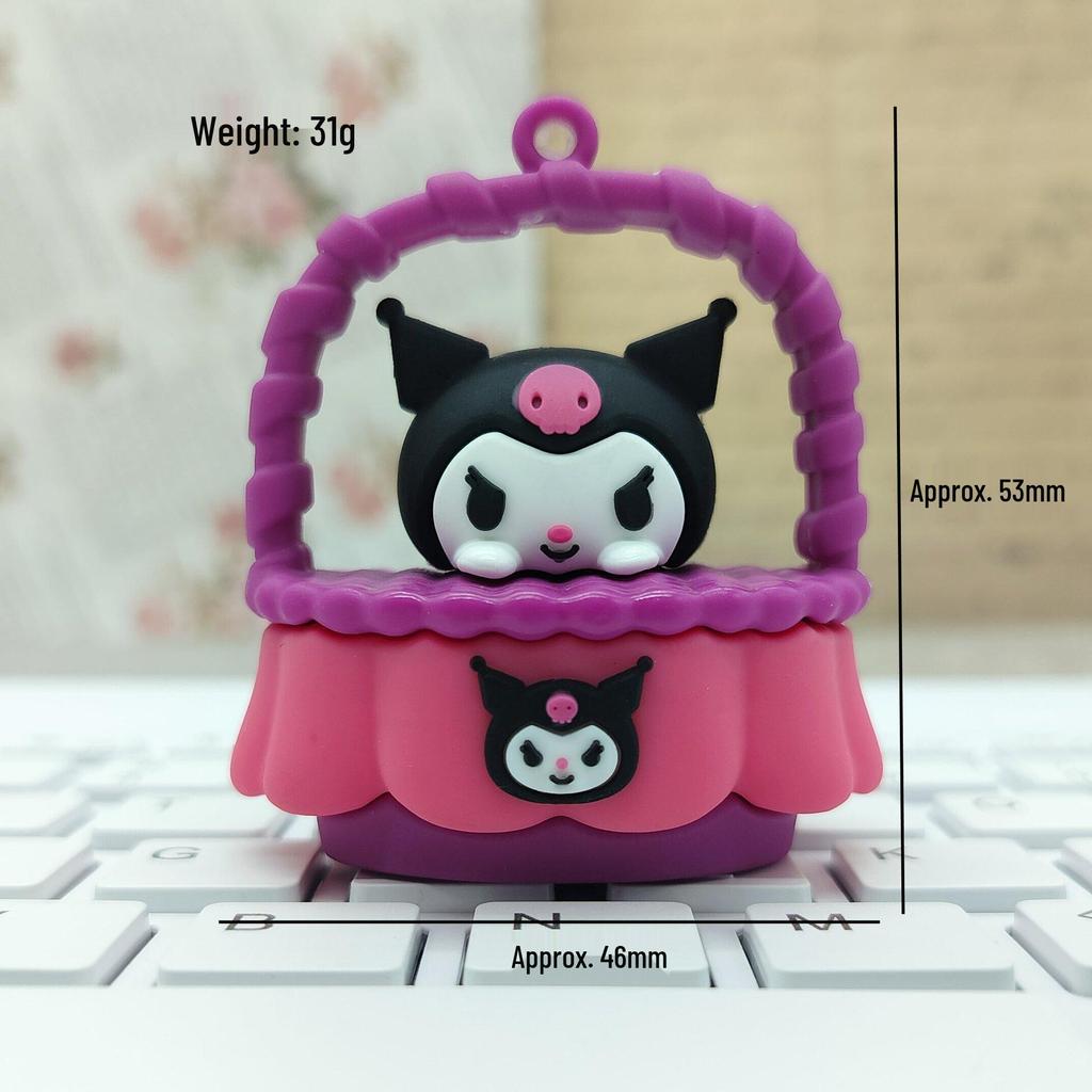 Cartoon KT Cat Keychain: Soft PVC Rubber Sanrio Bag Pendant DIY Accessory