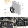 Universal 7/9/10/12/14/16 Inches 12V 80W 2100RPM Car Air Conditioning Electronic Radiator Cooling Fan Blade Electric Cool Kit