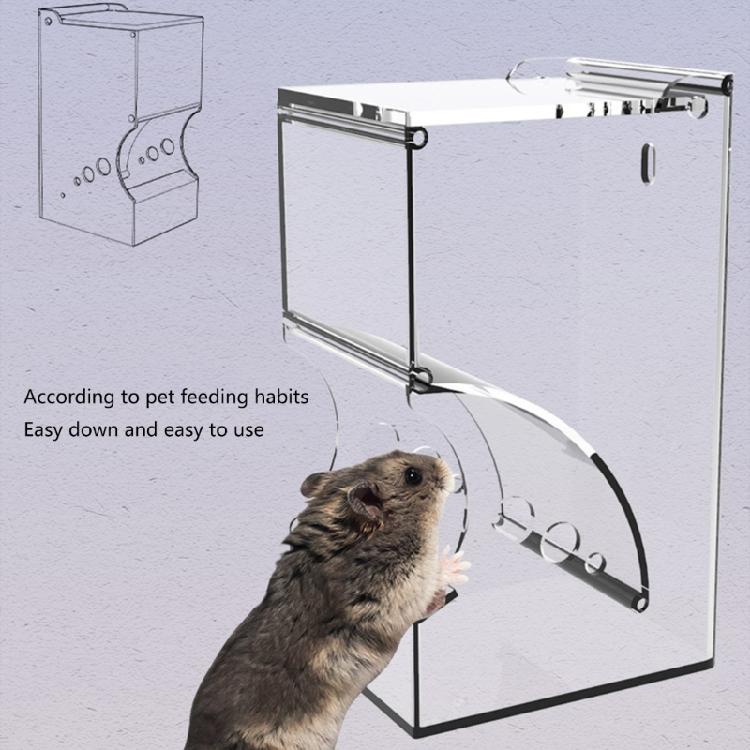 Pet Hamster Feeder Food Bowl Hamster No-Mess for Small Pet Feeding 300ml
