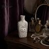 Vintage Style Home Accessories Halloween Gothic Pumpkin Vase, 3D Printed Moon Star Embossed Potion Bottle Reliefs Tabletop Ornament, Dry Flower