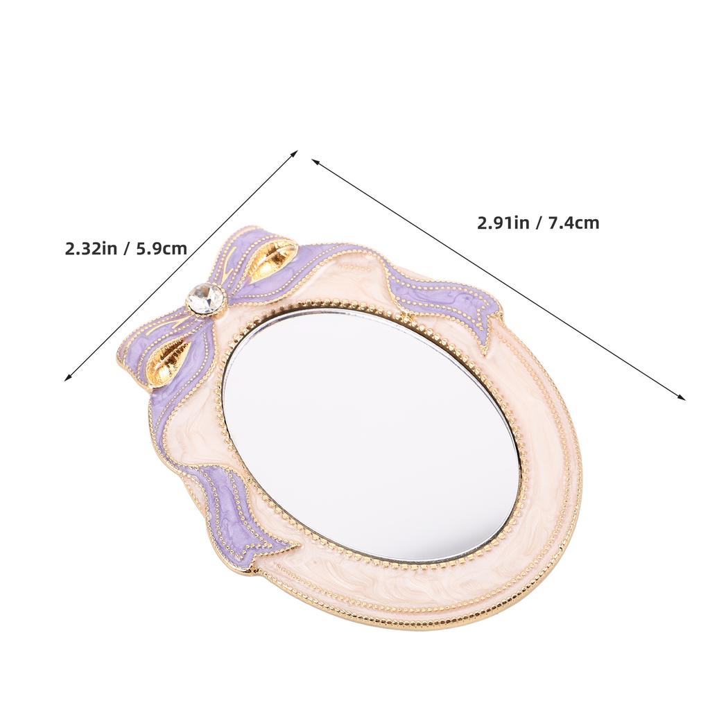 Pocket Makeup Mirror Lightweight Mini Vanity Mirror Portable Makeup Mirror Elegant For Makeup Touchups Travel Portable Use