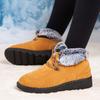 Winter Neue Schneestiefel mit Fleecefutter Verdickte Warme Kurze Stiefel Low-Top Schuhe Kälteabweisend Modisch Vielseitig Lässige Damenschuhe