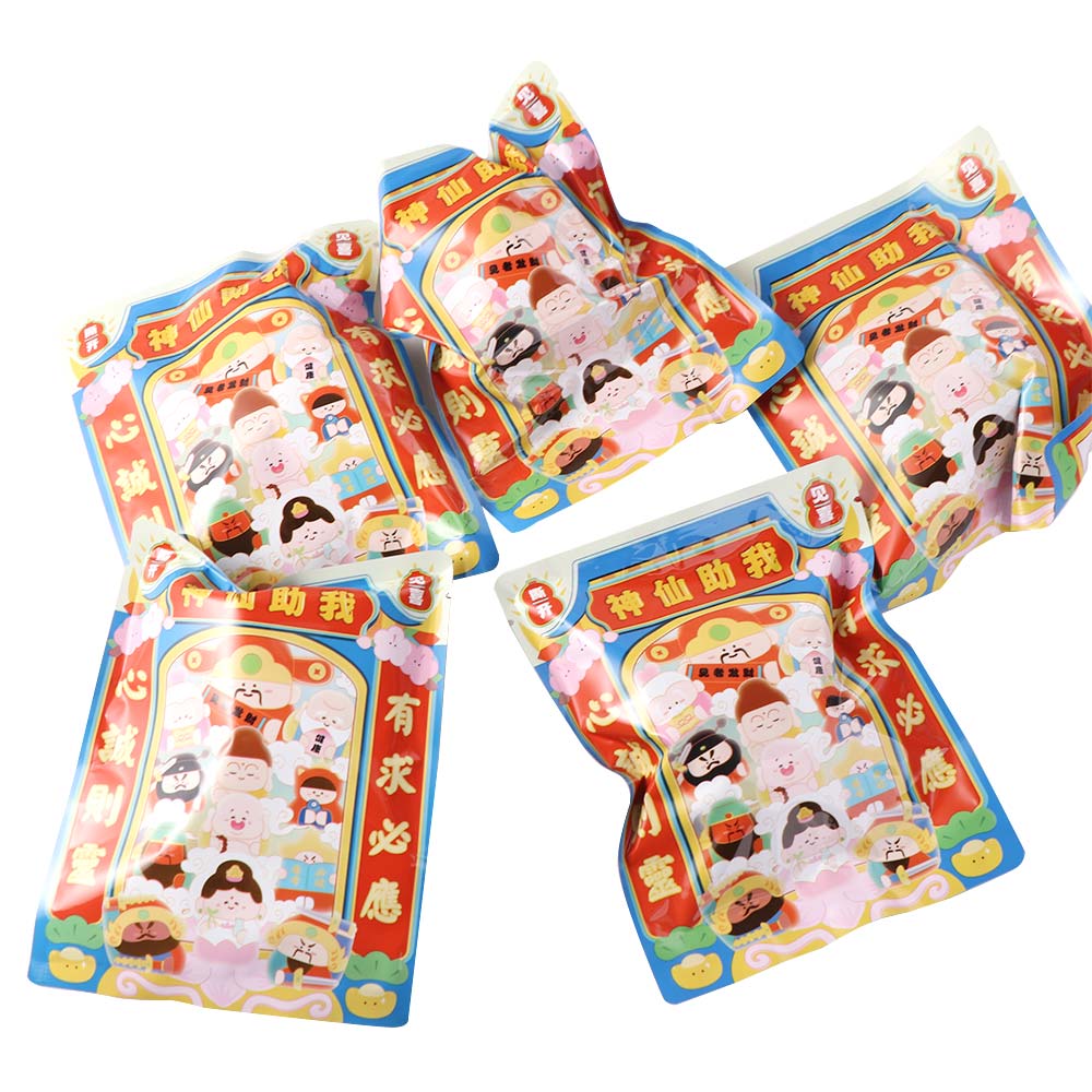 12pcs/set Moon Lord Magnetic Wealth God Keychain Plush God of Longevity Pendant  Hanging Accessory