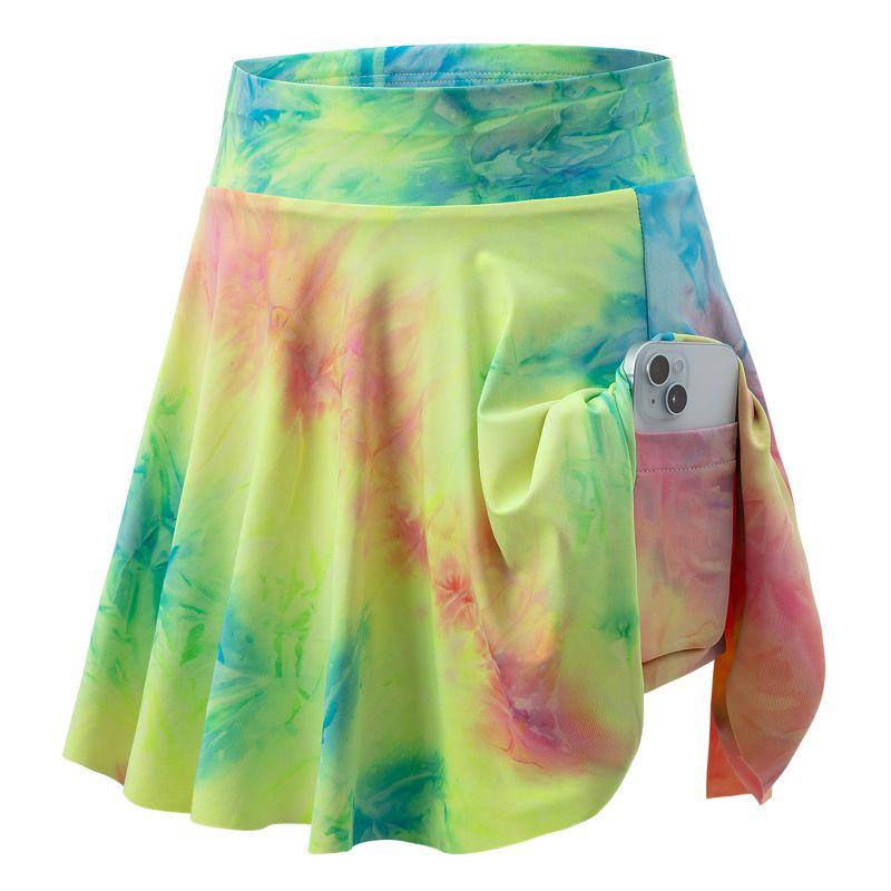 Dětská dívčí tenisová sukně pro věk 3-14 let s kapsami podšitými vnitřní vrstvou