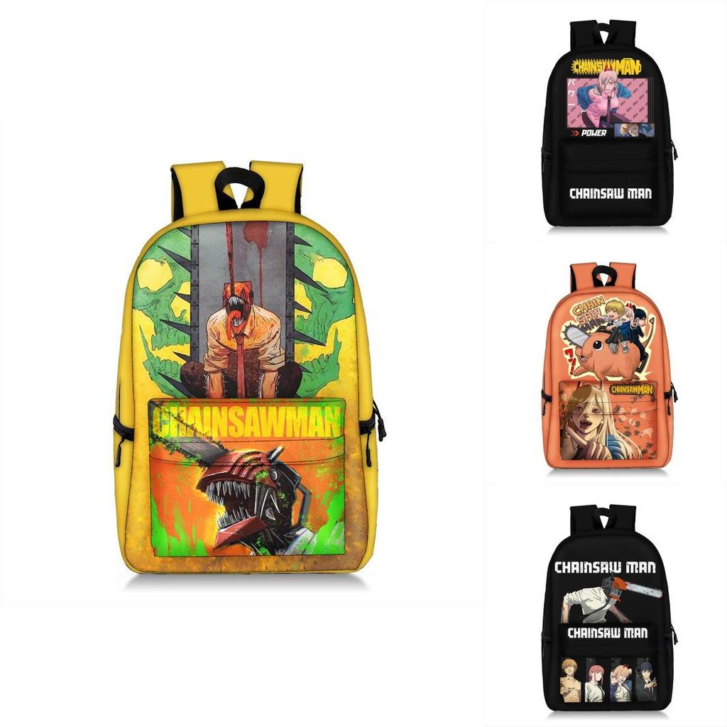 Stunning Child/adult Chainsaw Man Backpack Schoolbag Anime Bag