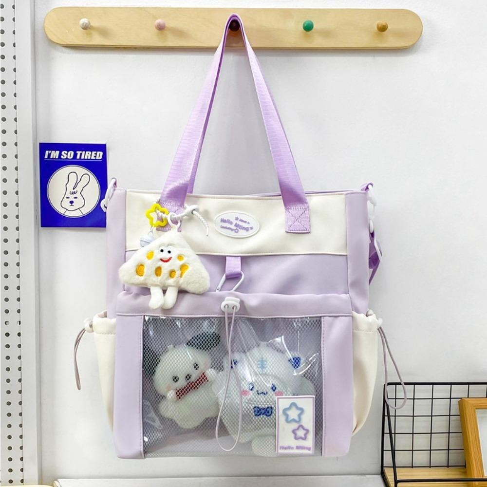 Japanese pain bag ins large capacity cute girl messenger bag fashionable large capacity shoulder bag student tote bag tide