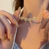 Classic Two Kinds of Wear Fashion Fold Love Heart Pendant Necklace for Women Inlaid Zircon Lucky Jewelry Girls Wendding Gift