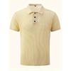New Trendy Men'S Summer Collar Paul T-Shirt Men'S Heavy Oversize Solid Color Casual Short Sleeve