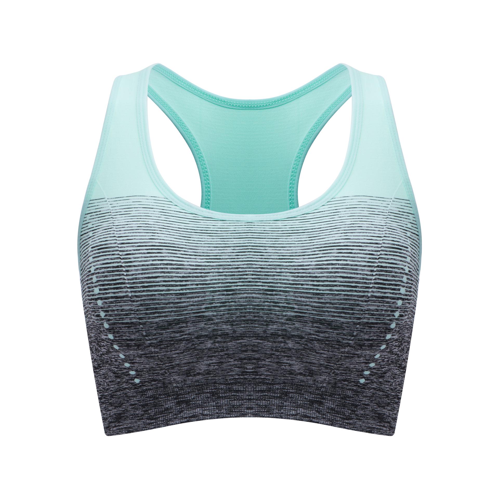 Спортивный бюстгальтер с высокой эластичностью, дышащий, фитнес-женщины, с подкладкой для бега, йоги, спортзала, бесшовный укороченный бюстгальтер, градиентный спортивный бюстгальтер L