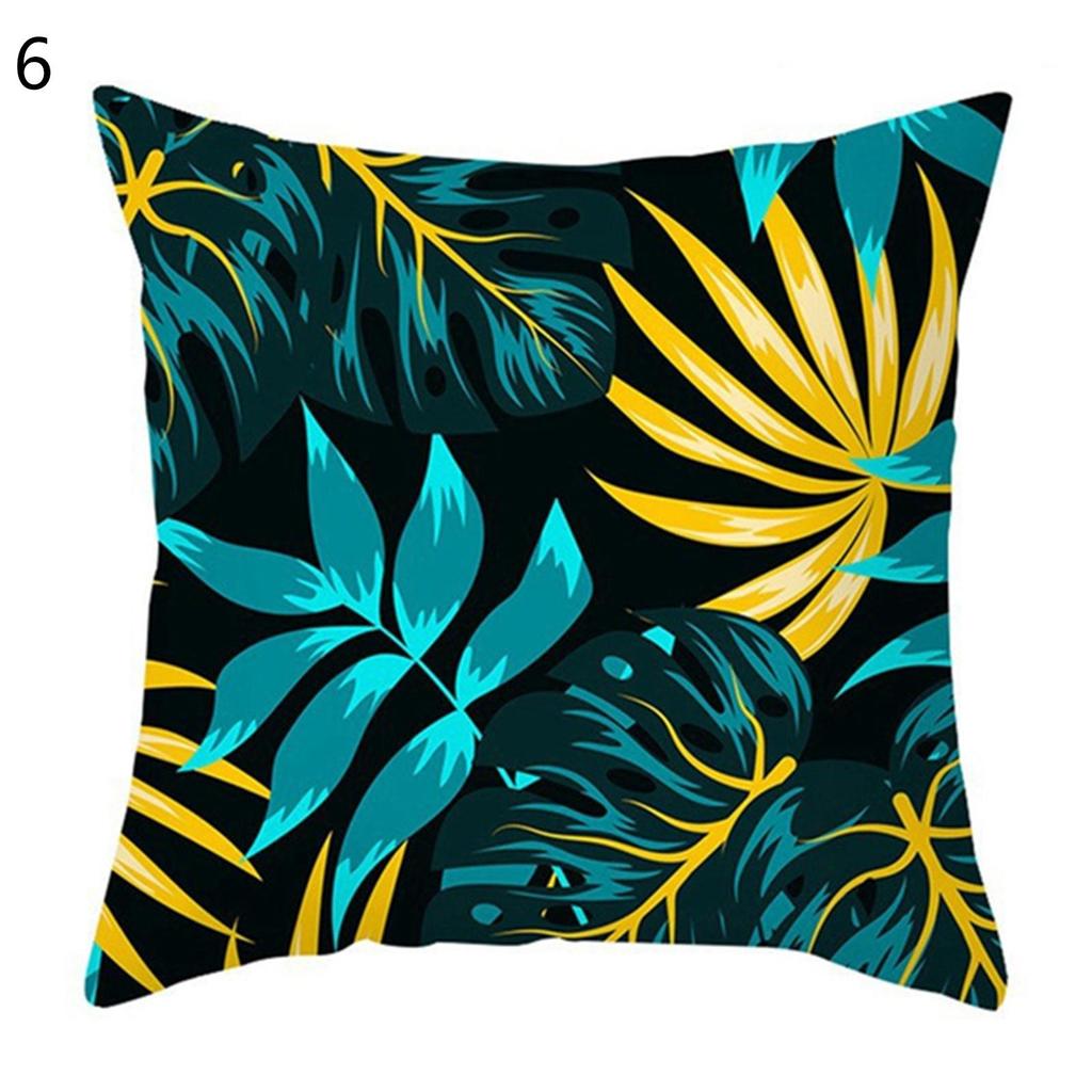 Federa per cuscino resistente agli strizzacervelli, antigraffio, multi stile, moderno, con foglie assortite, stampata a fiori, per auto