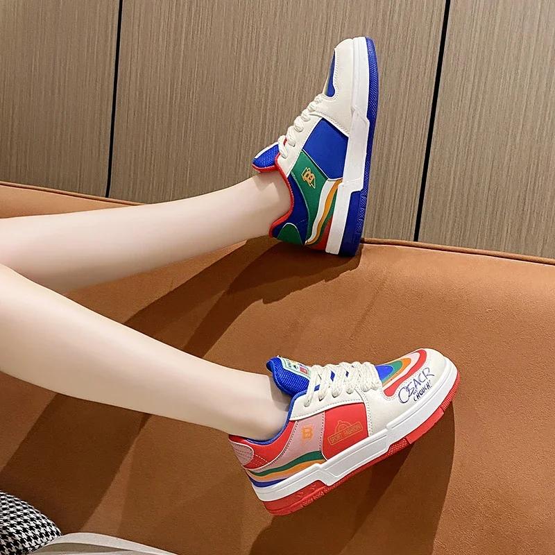 Diseñador de Moda Pato Mandarín Zapatillas de Plataforma para Correr para Mujer Zapatos de Tenis para Mujer Zapatillas Gruesas para Caminar Zapatos Casuales Vulcanizados