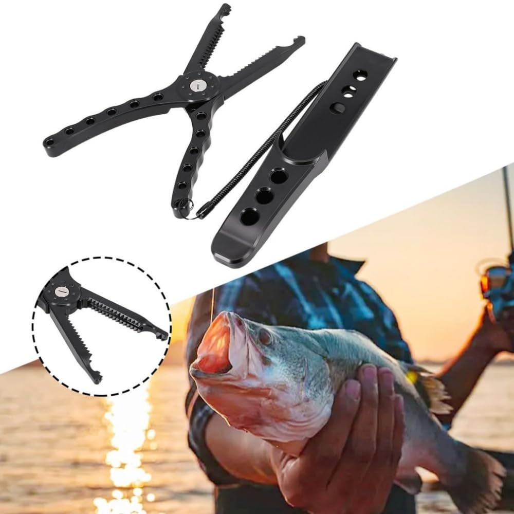 Tragbarer Fischgreifer Fischfänger mit rutschfestem Angelgriff und Seil