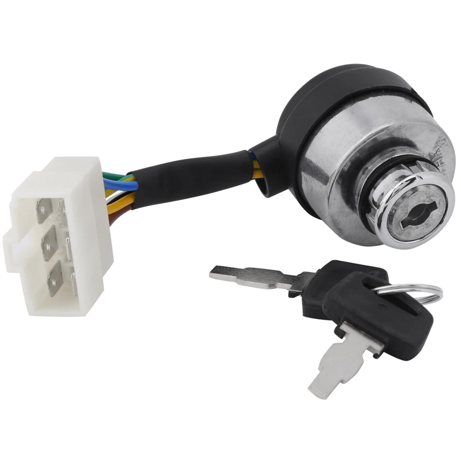 

6 Wire Ignition Start Key Switch For 2.5-6.5KW 188F Gas Generator 6 Wire Ignition Key Switch Ignition Start Key Switch