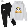 Children's fleece suit hooded children's clothing hip-hop casual spring and autumn suit