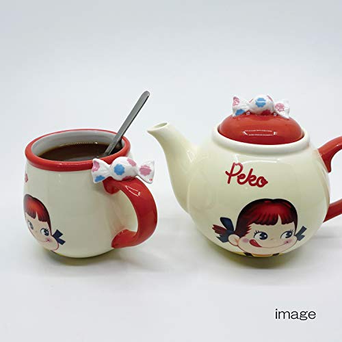 sun art Fujiya Peko-chan Porcelain Mug with Figure, 300ml, SAN3546