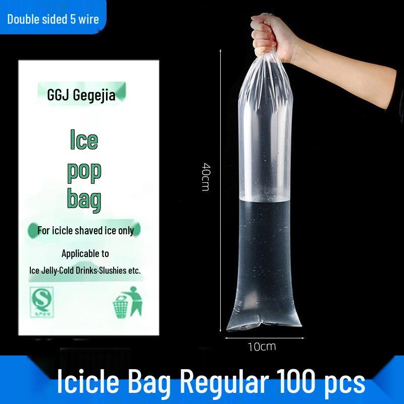 Ice Stalactite Disposable Ice Cube Bag for Crushed Ice & Smoothies