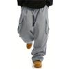 Men's Summer American Retro Overalls, All-match Solid Color, Outdoor Slim Straight Casual Trousers